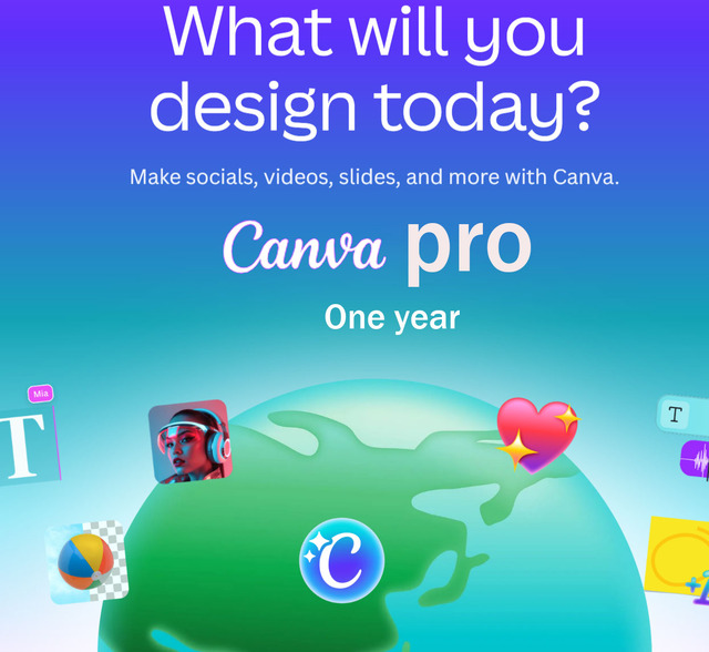 Canvas Pro Private Account 1 Year Subscription Commercial Use Official Genuine Online Graphic Design Software