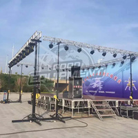 Soporte de elevación de armazón de altavoz Torre de elevación de altavoz de 6m para altavoz, manivela de alta resistencia Line Array