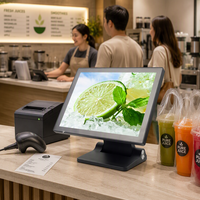Système de point de vente tout-en-un avec écran tactile de 15 pouces, caisse enregistreuse POS pour la vente au détail