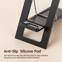 Soporte para Teléfono Móvil Toocki Multi-Escenario, Ultrafino, Portátil, con Ajuste Multi-Angular y Base Antideslizante para Oficina y Estudio