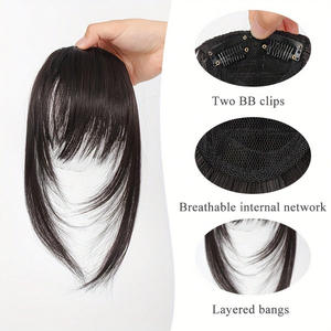 วิกผมสังเคราะห์ LH132 3 ชิ้น ทรงผมบังหน้าแบบตรง ฐานลูกไม้ ความหนาแน่น 100% เส้นใยทนความร้อนสูง เหมาะกับทุกรูปหน้า - Product Image 4