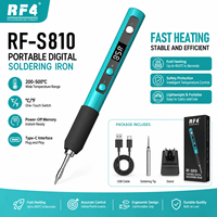 Fer à souder portable RF4 S810 avec écran LCD, réglable, Type-C, chauffage rapide, outil de soudage pour réparation de PCB, téléphone, électronique DIY