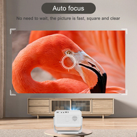 Projecteur intelligent P21 4K 1GB16GB Android 13 de l'usine OEM, Full HD 1080P, 500 lumens ANSI, mise au point automatique, courte focale, vidéo 5G, home cinéma