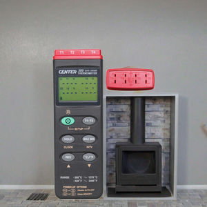 CENTER-309 ポータブルプラスチックデジタル温度計 <span class=keywords><strong>K</strong></span>型 4チャンネルデータロガー PCインターフェース OEM - Product Image 3