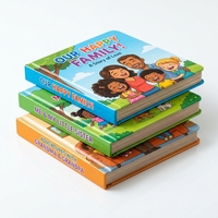 Papier et carton enduits de haute qualité écologiques, impression parfaite, reliure rigide, livres cartonnés pour enfants, impression personnalisée à la demande
