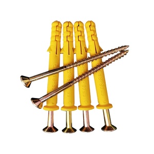 Fixation du cadre de la prise murale <span class=keywords><strong>Ancre</strong></span> jaune avec vis à ailettes simple Nylon Ancrage plastique expansible Tornillo - Product Image 1