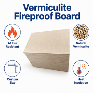 <span class=keywords><strong>Panneau</strong></span> en <span class=keywords><strong>vermiculite</strong></span> Chenxing 1000x600mm, plaque d'isolation thermique ignifuge, <span class=keywords><strong>panneau</strong></span> moulé pour cheminée, poêle, revêtement de four - Product Image 3