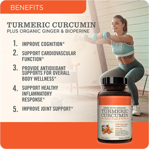Nuevas Cápsulas de Cúrcuma, Jengibre y BioPerine de Amazon TK, Potencia <span class=keywords><strong>tu</strong></span> <span class=keywords><strong>Salud</strong></span> con Naturewise, 120 Unidades - Product Image 4