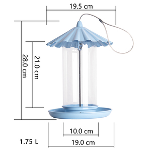 New Factory Custom OEM Outdoor Courtyard Garden Hanging Automatic Plastic <strong>Hummingbird</strong> Seed Food Feeder Wild Bird Feeder - Product Image 6