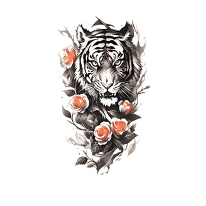 Tatuaje Temporal de Transferencia de Agua con Diseño de Animales Coloridos Estilo Indio, Arte Corporal Ecológico para Hombres y Mujeres - Product Image 4