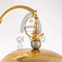 NOUVEAU Réchaud de buffet en acier inoxydable doré de 8 L avec chauffage à l'alcool et contrôle de température 60-80°C pour la restauration, les buffets, les fêtes et les mariages