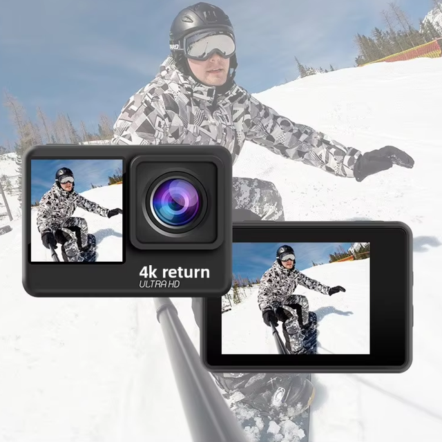 4K Sport Action Camera 30fps Wifi Dual Color 2.0inch HD Ultra Clear Screen 30M Waterproof 2000W Video Wide Lens Motion Camera