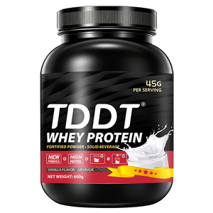 Proteína de Suero TDDT en Polvo, Sabor Vainilla, 45 g por Porción, Bebida Sólida Fortificada con Alto Contenido de Proteínas, Peso Neto 600 g - Product Image 1