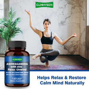 Super Calm Ashwagandha & Zinc Capsules <span class=keywords><strong>Anti</strong></span>-<span class=keywords><strong>Stress</strong></span> Capsules Mélange de Relaxation du Sommeil avec Holy Basll et Extrait de Poivre Noir - Product Image 5