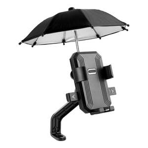 Nuevo Soporte para Teléfono de Bicicleta Eléctrica de Aleación de Aluminio, Soporte para Teléfono de Motocicleta para Ciclismo al Aire Libre con Sombrilla - Product Image 2
