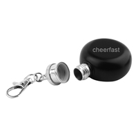 Cheerfast Factory Wholesale 1oz Hinden Flask Leakproof Pocket Stainless Steel Hip Flask Small Mini Whiskey Wine Bottle for Men