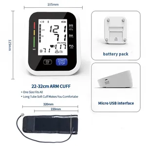 Vileco Electronic Blood Pressure Machine Digital Bp Monitor Tensimeter Professional Blood Pressure Monitor Tensiometro