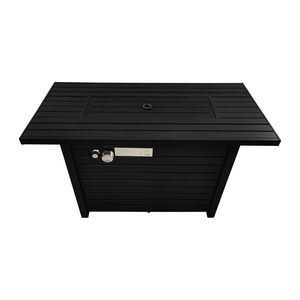 Mesa para Fogatas de Acero Corten de 25H X 42W, Calentador de Jardín Moderno de Bioetanol para Exteriores, Color Negro - Product Image 6