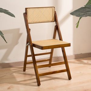 Silla <span class=keywords><strong>de</strong></span> Comedor Plegable <span class=keywords><strong>de</strong></span> Ratán y Madera, Moderna, Impermeable, <span class=keywords><strong>de</strong></span> Alta Calidad, para Uso en el Hogar y Restaurantes, ZN 568 - Product Image 5
