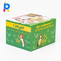 Cartes mémoire éducatives personnalisées pour enfants, imprimées en CMJN, cartes flash en carton pour l'apprentissage des enfants
