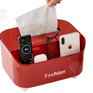 Fashion Tissue <b>Box</b> With Organizer 360 Degree Rotatable For Living Room Coffee Table Storage - Product Image 5