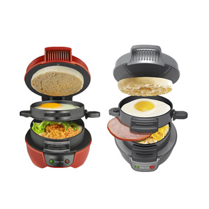 ORVICA Appareil de cuisine multifonctionnel transfrontalier standard européen pour hamburgers, sandwichs, steaks, paninis et petit-déjeuner - Product Image 2