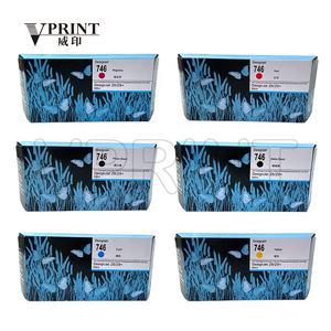 Compatible con P2V78A P2V79A P2V80A P2V81A P2V82A P2V83A para <span class=keywords><strong>HP</strong></span> 746 Cartucho de tinta <span class=keywords><strong>DesignJet</strong></span> <span class=keywords><strong>Z6</strong></span> Z9 Impresoras de gran formato 300ml - Product Image 1