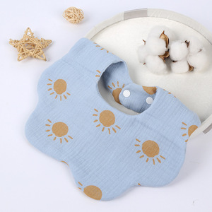 ทารกแรกเกิด Muslin Drool Bibs การงอกของฟันผ้าปรับได้หลายใช้สําหรับ U Nisex ชายหญิงผ้าฝ้ายอินทรีย์ 100% - Product Image 6