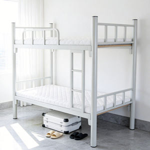 Eco-Friendly Heavy Duty Metal Bunk Bed Industrial Iron Frame Full Size Double <strong>Sleeper</strong> for <strong>Adults</strong> - Product Image 1