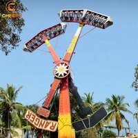 Atracción Kamikaze Bola Giratoria de 360 Grados, Doble Brazo, Ranger Meteor Hammer Sky Flyer, Atracciones de Parque en Venta