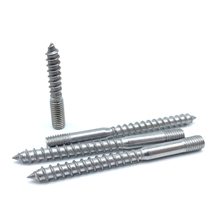 Thép không gỉ dacromet bạc đôi kết thúc Đôi Ren chốt vít 10x200mm móc áo bu lông - Product Image 6