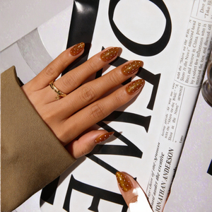 30 <span class=keywords><strong>Uñas</strong></span> Postizas <span class=keywords><strong>de</strong></span> Cobertura Completa, Color Marrón, Diseño <span class=keywords><strong>de</strong></span> <span class=keywords><strong>Uñas</strong></span> <span class=keywords><strong>Acrílicas</strong></span> con Puntos Blancos, Estilo Ojo <span class=keywords><strong>de</strong></span> Gato, Suministros <span class=keywords><strong>de</strong></span> Belleza al por Mayor, Diseño <span class=keywords><strong>de</strong></span> Lujo - Product Image 3