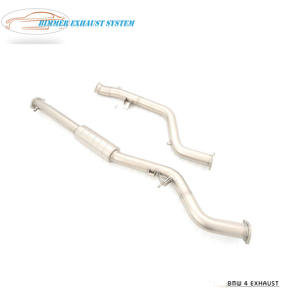 Oversea Partners Wanted Specialized Only BMW Système d'échappement pour BMW 430i G26 Gold fournisseur Catback <span class=keywords><strong>quad</strong></span> pot d'échappement - Product Image 6