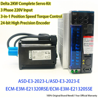 Kit Servomoteur Delta 2KW Original ASD-E3-2023-L/E avec encodeur 24 bits ECM-E3M-E21320RSE/SSE pour l'automatisation de l'emballage