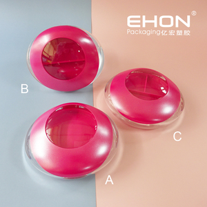 กล่องแป้งแต่งหน้าทรงดาวเคราะห์2สี3สี,กล่องใส่เครื่องสำอางทรงหลวมสำหรับอายแชโดว์บลัชออน - Product Image 3