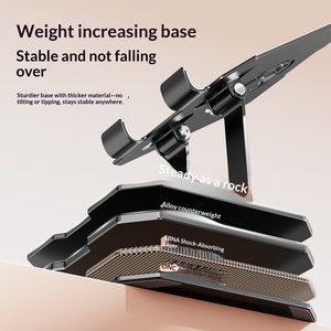 Soporte para Tablet PC con Diseño de Balón de Fútbol Metálico, con Funciones de Rotación, Plegado, Elevación y Refrigeración para Uso en Escritorio - Product Image 3