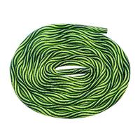 Lacets de rechange personnalisés en polyester bicolore ondulés de 4 mm pour chaussures Dad Shoes, bottes Martin, streetwear, sacs Opp