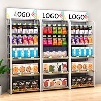 Présentoir personnalisé pour commerce de détail, pour collation, bonbons, noix, aliments, boissons, bouteilles, croustilles, biscuit, support métallique