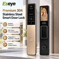 Serrure de porte intelligente WiFi Tuya Smart Life en acier inoxydable 304 de qualité supérieure, résistante à l'eau, avec lecteur d'empreintes digitales, TTLock, RFID, NFC, serrure numérique