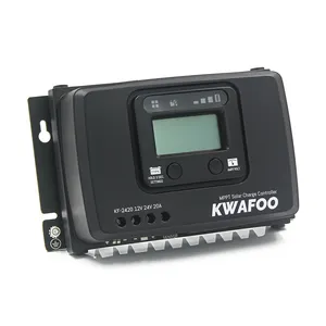 Kwafoo 20A 12V 24V güneş enerjisi şarj cihazı mppt şarj modu Max PV girişi 100V dc güneş şarj kontrol cihazı otomatik 60v bluetooth