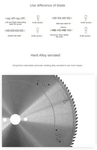 LIVTER Custom TCT Carbide Aluminum No Burrs Cutting Circular <strong>Saw</strong> <strong>Blade</strong> for Aluminum Profiles Bar Tubes and Other Alloy Materials - Product Image 4