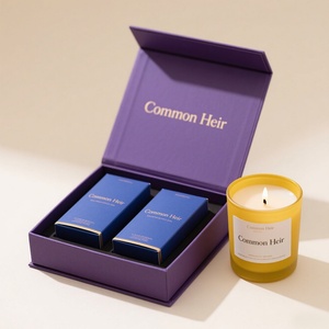 Premium Deluxe Recyaled Rigid Paper <b>Boxes</b> Customized UV Advantage 4C Embossed Logo Different Weigh Candle - Product Image 3