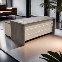Nuevo conjunto de muebles de oficina modernos, último Escritorio de oficina, diseños de mesa de oficina simples, escritorio ejecutivo CEO