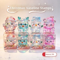 Jouet anti-stress souple en TPR à paillettes, haute transparence, à l'aspect Vaseline, transfrontalier, pour Noël, cadeau et ornement de Noël