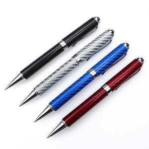 Papelería de Lujo Directo de Fábrica, Bolígrafo Escolar de Material ABS, Personalizado con Impresión, Fibra de Carbono Negra, Personalizado para Empresas y Escuelas - Product Image 4