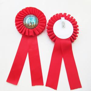 Cintas de Roseta Clásicas Personalizadas de <span class=keywords><strong>Bocho</strong></span>, Premio de Satén y Poliéster para Exhibiciones Caninas y Ecuestres, con Diseño de Logotipo Personalizado Impreso en Offset - Product Image 4