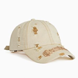 Casquettes de baseball personnalisées à 6 panneaux avec logo de marque, style vintage vieilli, vente en gros - Product Image 2