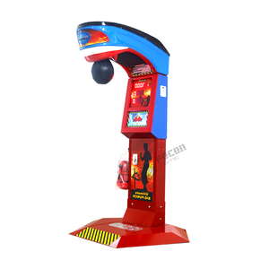 Focon Hot Bán xu-hoạt động Arcade máy đấm bốc thép không gỉ và kim loại đấm máy với ngôn ngữ tiếng anh - Product Image 1