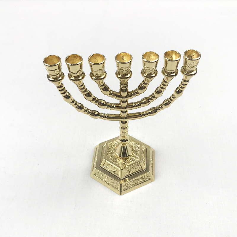 Menora 7 tak, joodse kandelaar, 12 stelen van Israël