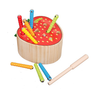 Juegos Magnéticos Atrapa Insectos para Bebés, Niños <span class=keywords><strong>y</strong></span> Niñas, Juguetes de Pesca para Bebés, Rompecabezas Educativos, Bloques de Construcción - Product Image 1